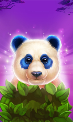 Screenshot del gioco Luck of Panda Bonus Combo su Nine Casino, che mostra una combinazione di bonus